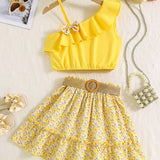 Conjunto Infantil Feminino Boho de Praia 2 Peças