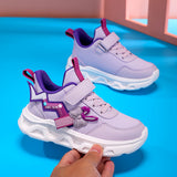 Tênis Infantil Feminino de PU com Laço e Cadarço – Confortável e Casual