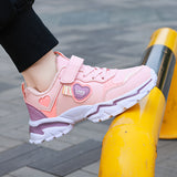 Tênis Infantil Preto e Rosa que Brilha no Escuro