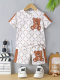Conjunto Infantil 2 Peças com Estampa 3D de Urso