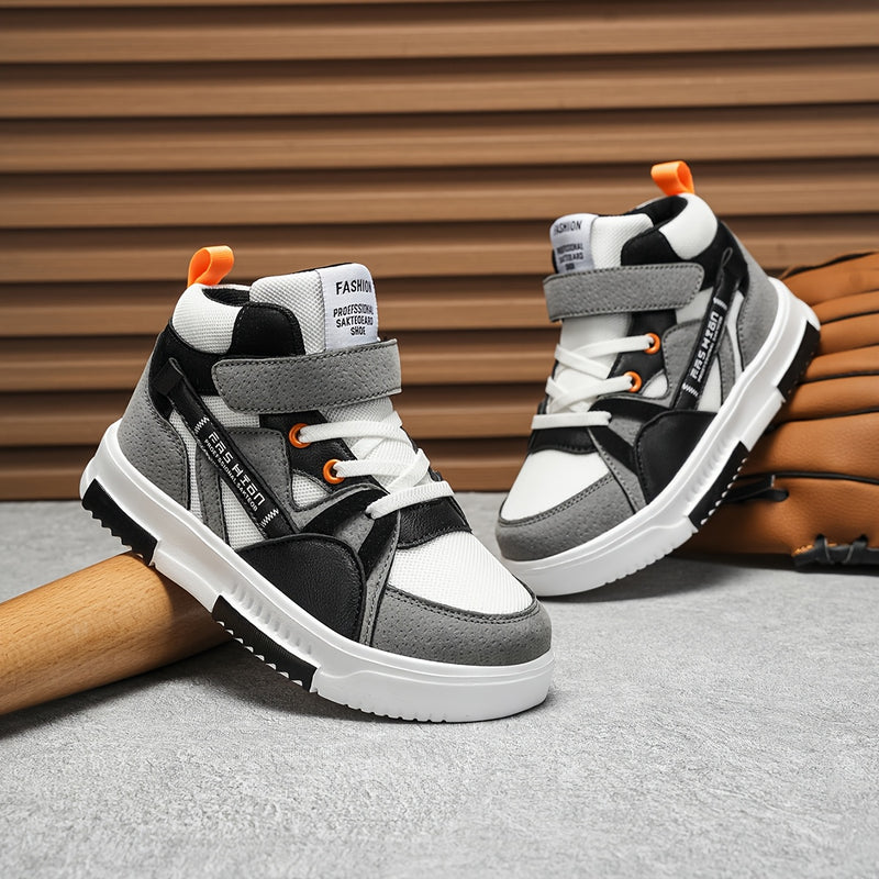 Tênis Casuais Respiráveis Unissex Branco e Cinza