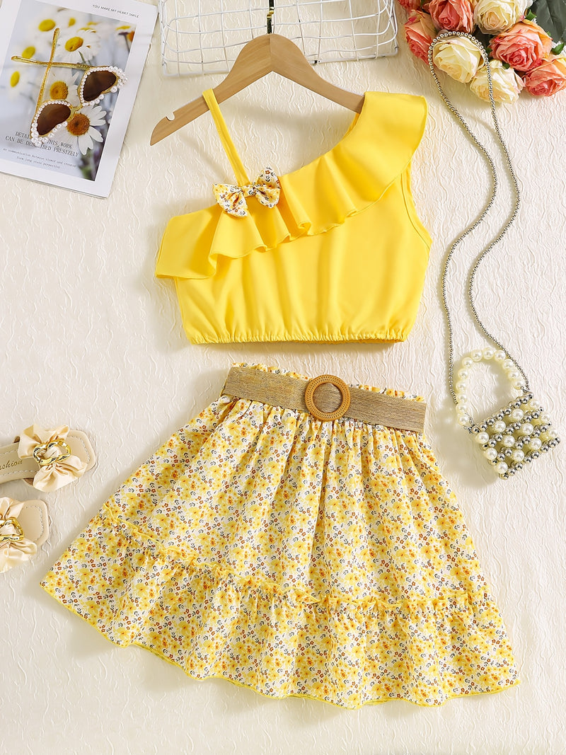 Conjunto Infantil Feminino Boho de Praia 2 Peças
