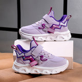 Tênis Infantil Feminino de PU com Laço e Cadarço – Confortável e Casual