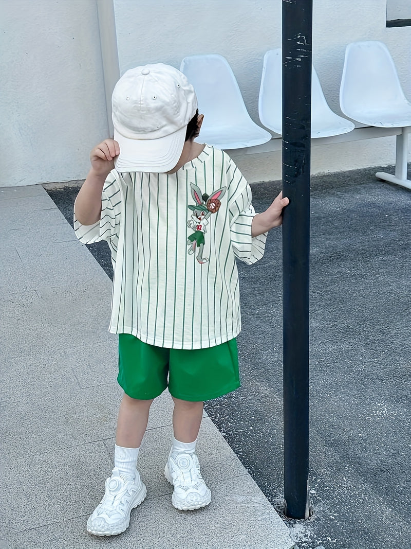 Conjunto Infantil Masculino 2 Peças Estilo Ocidental