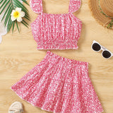 Conjunto Infantil Feminino 2 Peças para Meninas 120-170