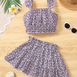 Conjunto Infantil Feminino 2 Peças para Meninas 120-170