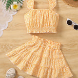 Conjunto Infantil Feminino 2 Peças para Meninas 120-170