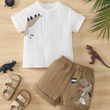 Conjunto Verão Meninos 2 Peças – Camisa e Shorts Casual