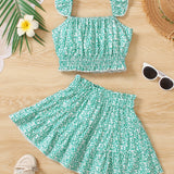 Conjunto Infantil Feminino 2 Peças para Meninas 120-170