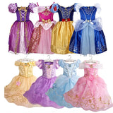 Verão princesa traje festa fantasia flor vestido novo 2025 natal aniversário carnaval vestir-se rapunzal belle disfarce vestido