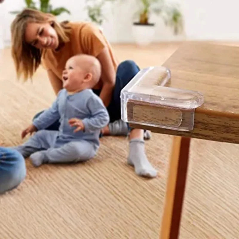 Protetor de Cantos de Mesa Infantil em Silicone Transparente