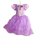 Verão princesa traje festa fantasia flor vestido novo 2025 natal aniversário carnaval vestir-se rapunzal belle disfarce vestido