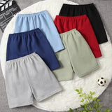 1/3 peças crianças básico coringa shorts menino lazer esportes tether calças menina moda confortável
