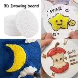 26/36 Peças: Kit 3D de Desenho Infantil com Esponja e Pincel de Água