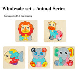 Quebra-Cabeça de Madeira Montessori Infantil Educativo