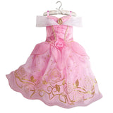 Verão princesa traje festa fantasia flor vestido novo 2025 natal aniversário carnaval vestir-se rapunzal belle disfarce vestido