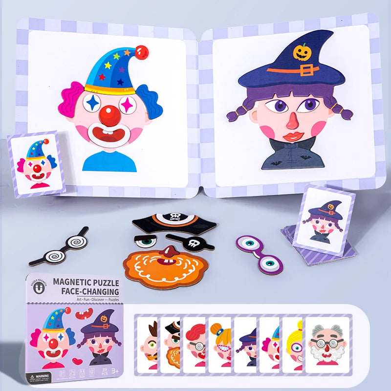 Livros de Quebra-Cabeça Magnéticos Montessori