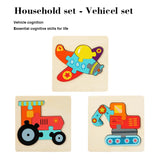 Quebra-Cabeça de Madeira Montessori Infantil Educativo