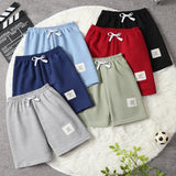 1/3 peças crianças básico coringa shorts menino lazer esportes tether calças menina moda confortável