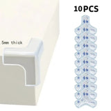 Protetor de Borda e Cantos para Bebês – PVC Transparente, Fita Dupla Face