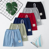 1/3 peças crianças básico coringa shorts menino lazer esportes tether calças menina moda confortável