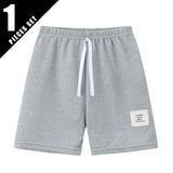 1/3 peças crianças básico coringa shorts menino lazer esportes tether calças menina moda confortável