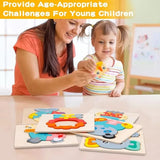 Quebra-Cabeça de Madeira Montessori Infantil Educativo