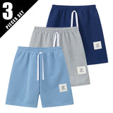 1/3 peças crianças básico coringa shorts menino lazer esportes tether calças menina moda confortável