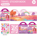 Livros de Adesivos Reutilizáveis Infantis Multi-temas