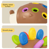 Brinquedo Educativo Montessori Ouriço – Treinamento de Coordenação Motora Fina e Contagem para Crianças Pequenas