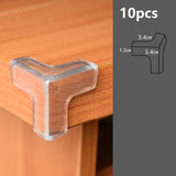 5 ou 10 Peças – Protetor de Quina de Mesa em Silicone para Bebê, Protetor de Bordas, Anticolisão e Segurança Infantil