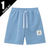 1/3 peças crianças básico coringa shorts menino lazer esportes tether calças menina moda confortável