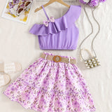 Conjunto Infantil Feminino Boho de Praia 2 Peças