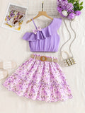 Conjunto Infantil Feminino Boho de Praia 2 Peças