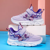 Tênis Infantil Feminino de PU com Laço e Cadarço – Confortável e Casual