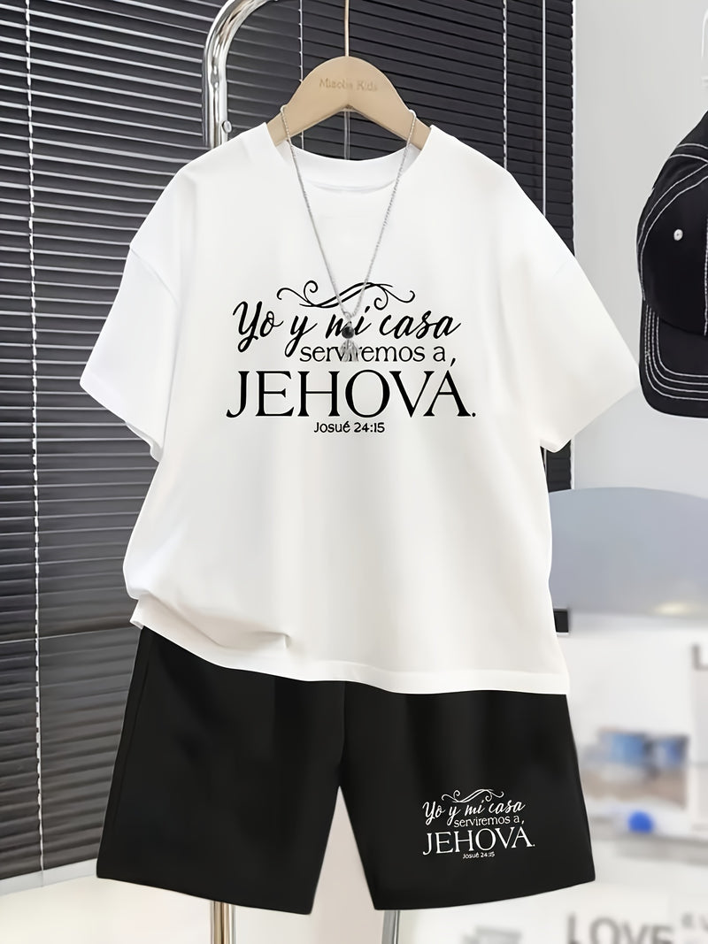 Conjunto Infantil Masculino JEHOVA Camiseta e Shorts