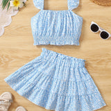 Conjunto Infantil Feminino 2 Peças para Meninas 120-170