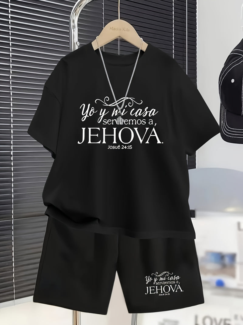 Conjunto Infantil Masculino JEHOVA Camiseta e Shorts