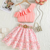 Conjunto Infantil Feminino Boho de Praia 2 Peças