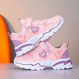 Tênis Infantil Preto e Rosa que Brilha no Escuro